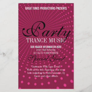 Funky Party Music Club Event Flyer
