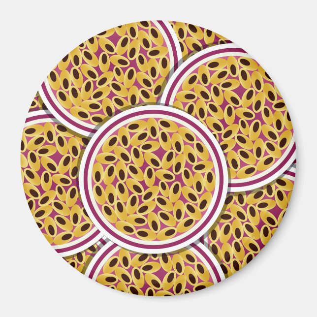 Funky Passionsfrucht Magnet (Vorne)