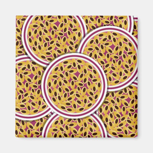 Funky Passionsfrucht Magnet (Vorne)