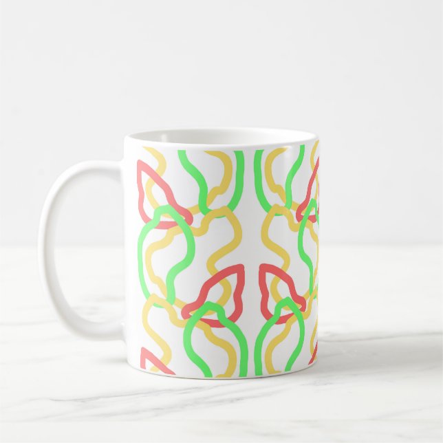 Funky pattern mug kaffeetasse (Links)