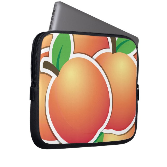 Funky Peach Laptopschutzhülle (Vorne Rechts)