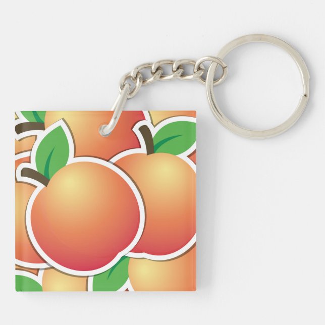 Funky Peach Schlüsselanhänger (Rückseite)