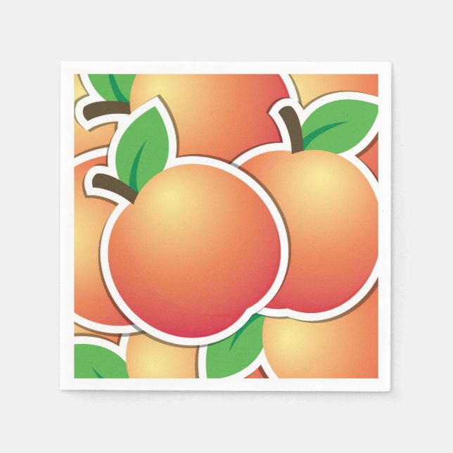 Funky Peach Serviette (Vorderseite)
