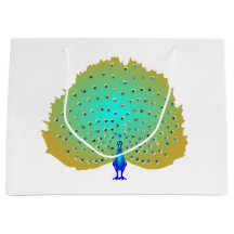 Funky Peacock Herzendesign