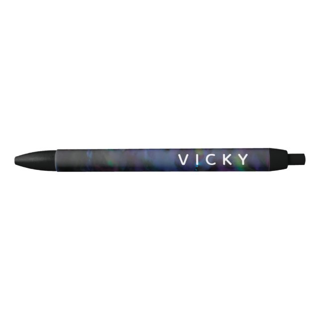 Funky personalisierte abstrakte Smokey-Wasserfarbe Kugelschreiber (Vorderseite)