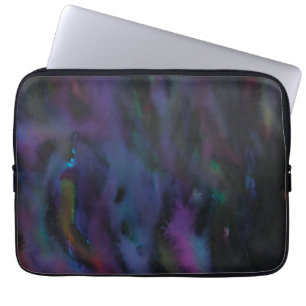 Funky personalisierte abstrakte Smokey-Wasserfarbe Laptopschutzhülle