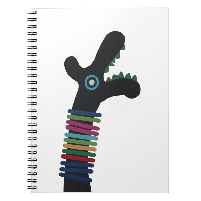 Funky Phantastisch Dino Notizblock (Vorderseite)
