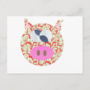 Funky Pig Postkarte