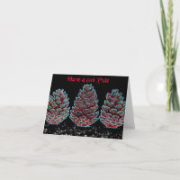 Funky Pine cones Weihnachten