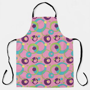 Funky Pink Circles All-over Print Schürze