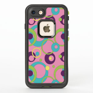 Funky Pink Circles Lifeproof Hülle