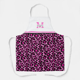 Funky Pink Leopard Print | MIT MONOGRAMM SCHÜRZE
