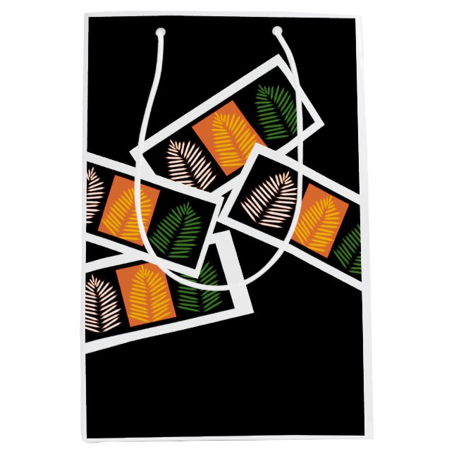 Funky Pinnate  Mittlere Geschenktüte (Vorderseite)