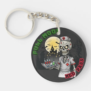 Funky Pleine lune Med Pass Zombie Nurse Halloween