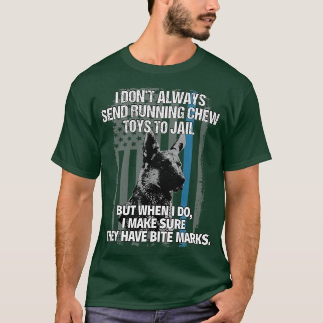 Funky Police K9 Unité Chien T-shirt I Ne pas toujo (Devant)