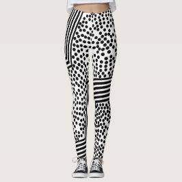 Funky Polka Dot Lines kühne Leggings