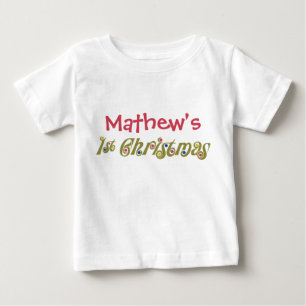 Funky Punkt-Grün-1. WeihnachtsShirt Baby T-shirt