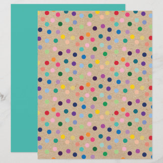 Funky Punkte Imitate Brown Kraft Scrapbook Paper