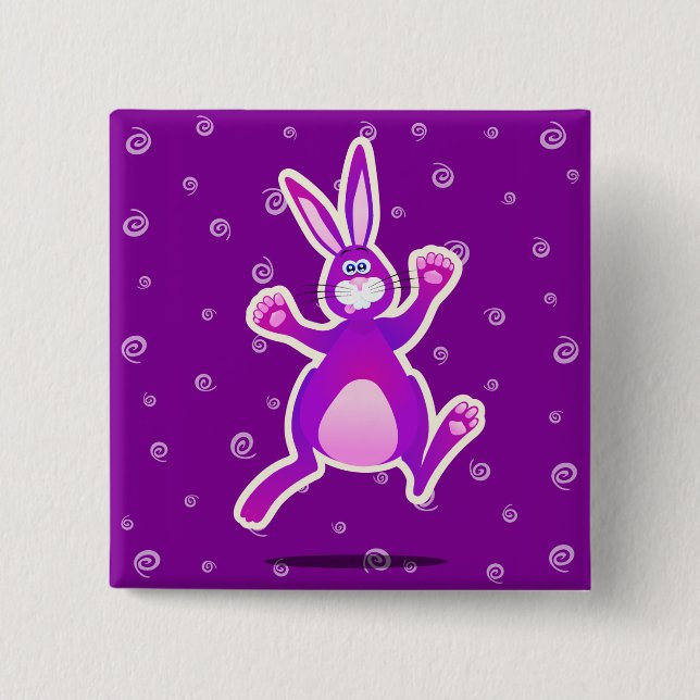 Funky rabbit, Schaltfläche Button (Vorderseite)