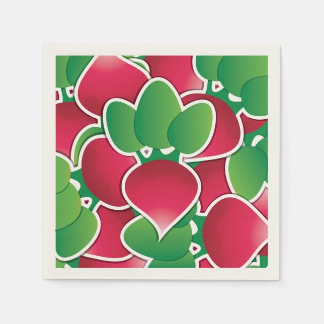 Funky radish serviette (Vorderseite)