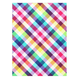 Funky Rainbow Kariertes Muster Kleine Tablette Tischdecke