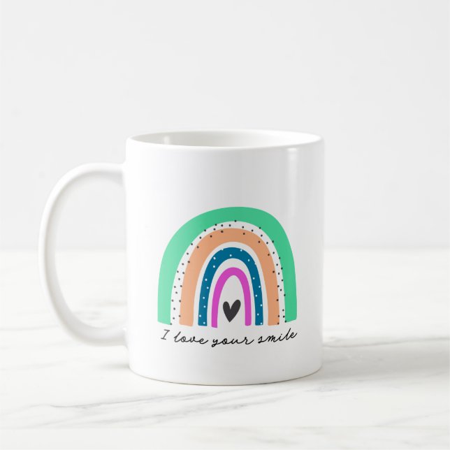Funky Rainbow Liebe Kaffeetasse (Links)
