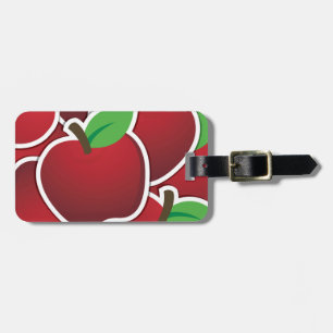 Funky Red Apfel Gepäckanhänger