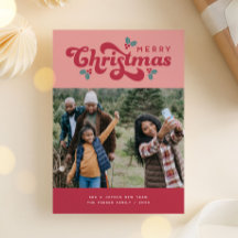 Funky Retro 70er Frory Christmas Foto