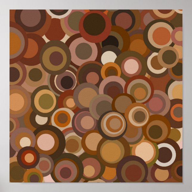 funky-retro-braun poster (Vorne)