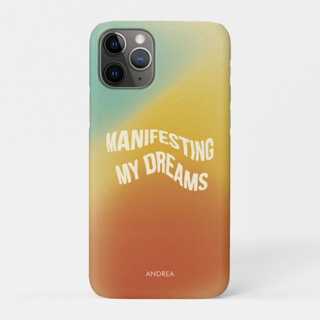 Funky Retro Grainy Gradient Textur Manifestation Case-Mate iPhone Hülle (Rückseite)