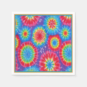 Funky Retro Krawatten-Servietten Serviette