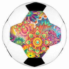 Funky Retro Muster Abstrakt Bohemisch Fußball