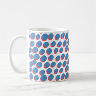 Funky Retro Neon: Nahtloses Vintage-Muster Kaffeetasse