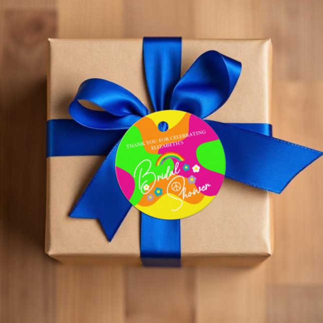 Funky Retro-Polterabend Geschenkanhänger (Von Creator hochgeladen)