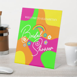 Funky Retro-Polterabend Sockelschild