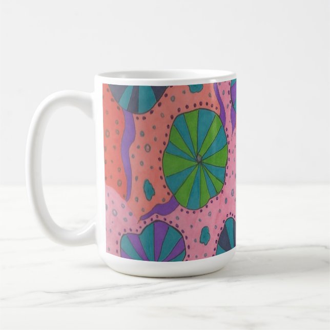Funky Retro Vibes Kaffeetasse (Links)