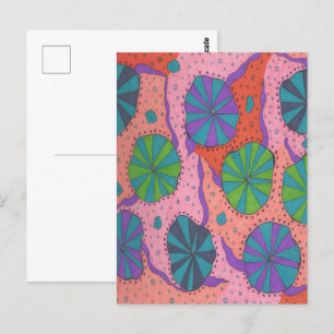 Funky Retro Vibes Postkarte