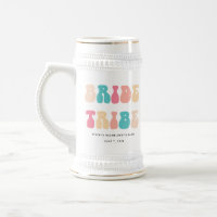 Funky Retro Vintag Bride Tribe Junggeselinnen-Absc