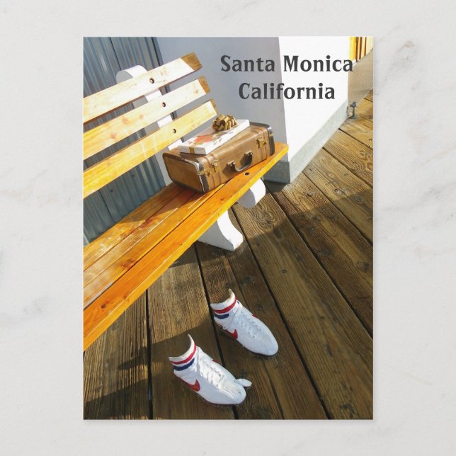 Funky Santa Monica Postcard! Postkarte (Vorderseite)