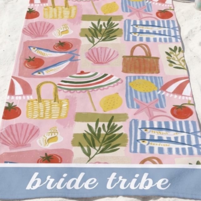 Funky Sardine Braut Tribe Strandtuch (Von Creator hochgeladen)