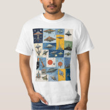 Funky SciFi Retro Alien Spaceships