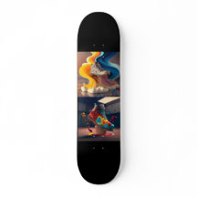Funky Skateboard mit coolen Sneaker-Design 7¾" Dec
