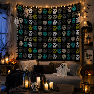 Funky skull wandteppich