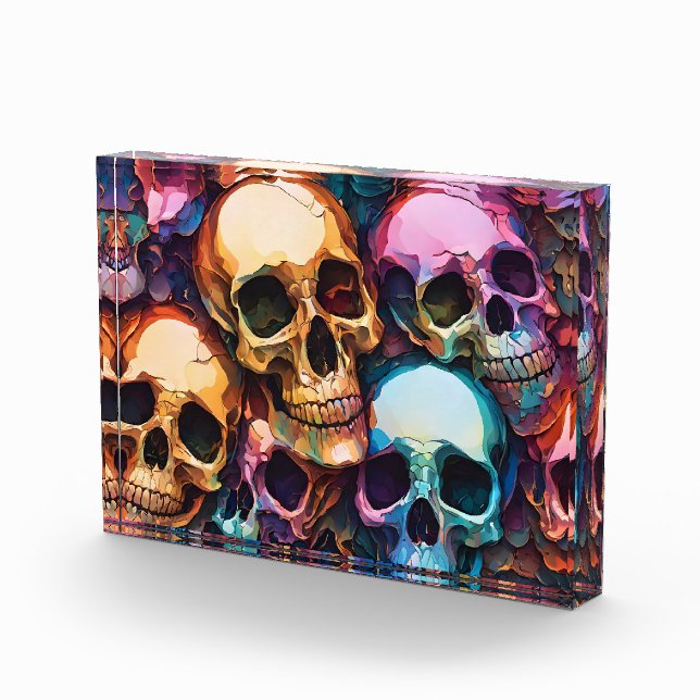Funky Skulls Fotoblock (Rechts)