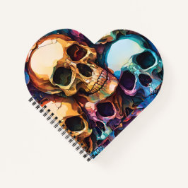 Funky Skulls Notizbuch