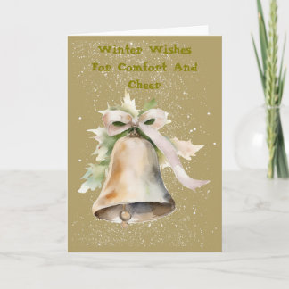 Funky Snow Bell Celebration Card Karte