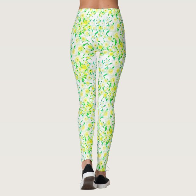Funky Sour Figs Blume Muster Leggings (Rückseite)