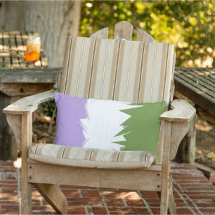 Funky Spiky ZigZag Abstrakte Genderqueer-Stolz-Fla Kissen Für Draußen