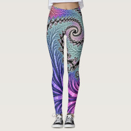 Funky Spiral Fraktal Leggings