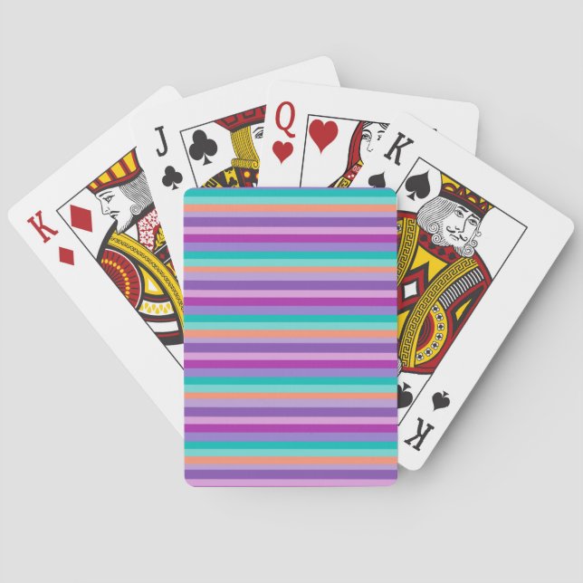 Funky Streifen Bicycle® Poker Playing Cards Spielkarten (Rückseite)